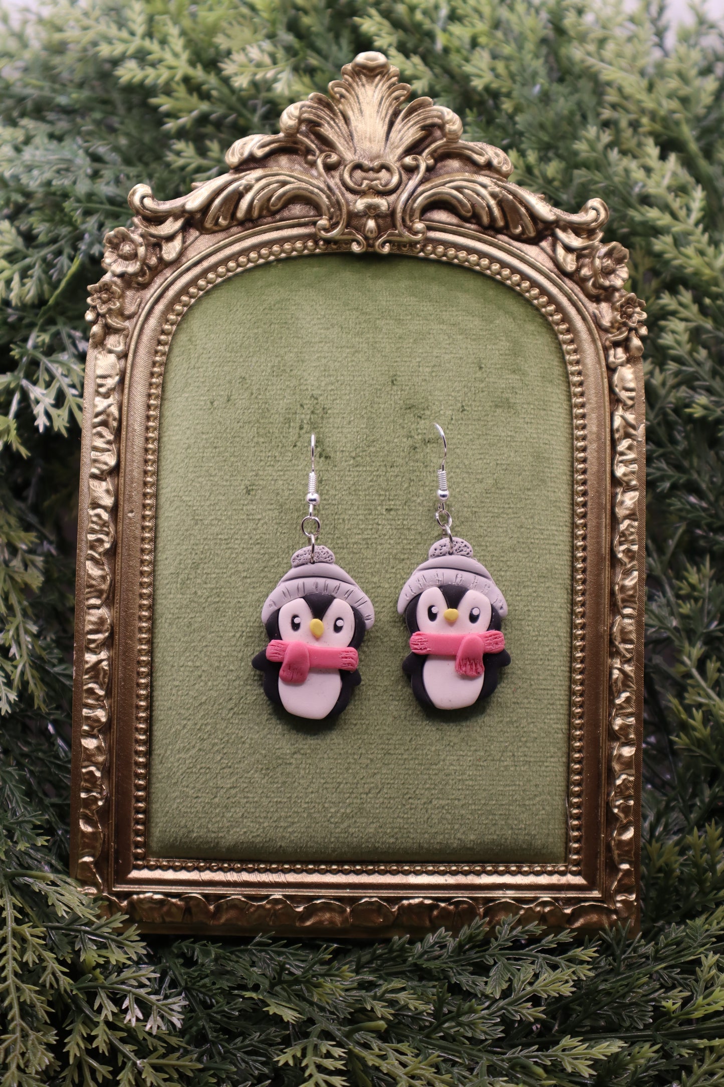Penguin Dangle Earrings