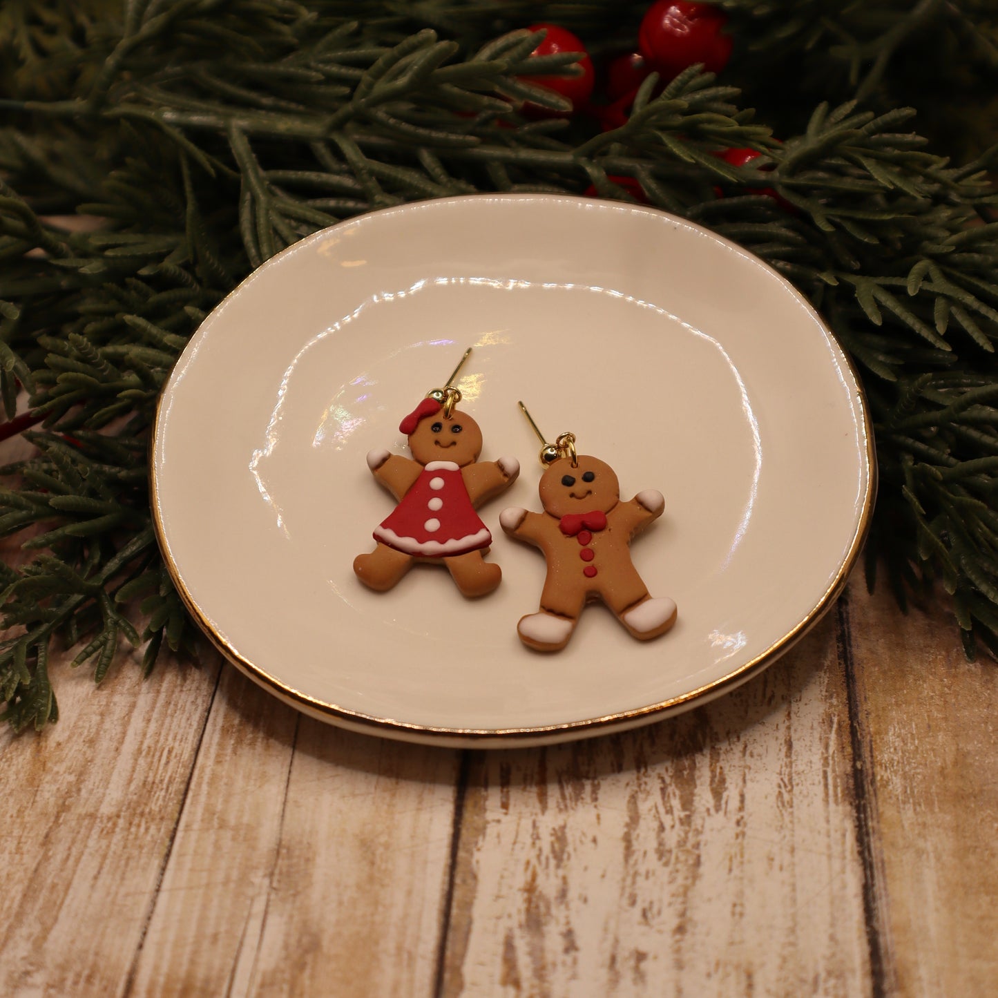 Gingerbread Couple Dangle Earrings