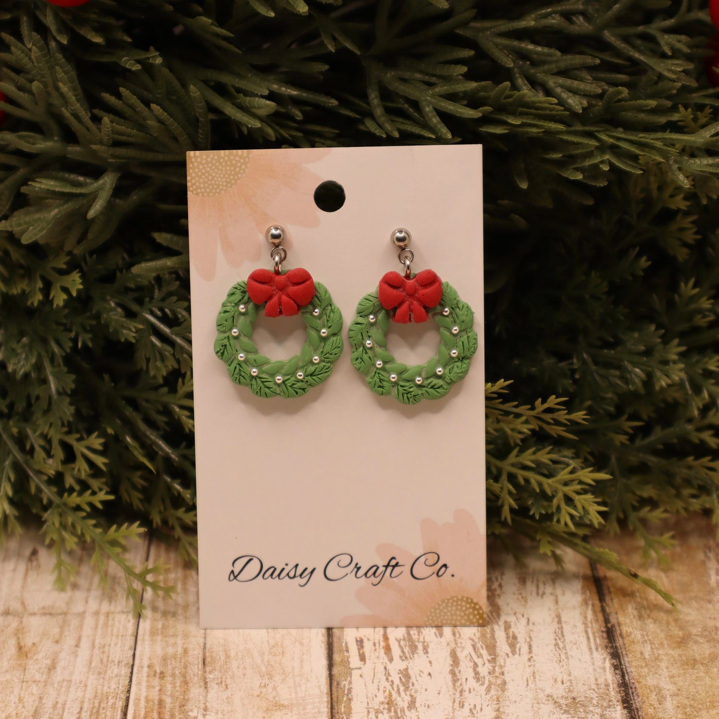 Christmas Wreath Dangles