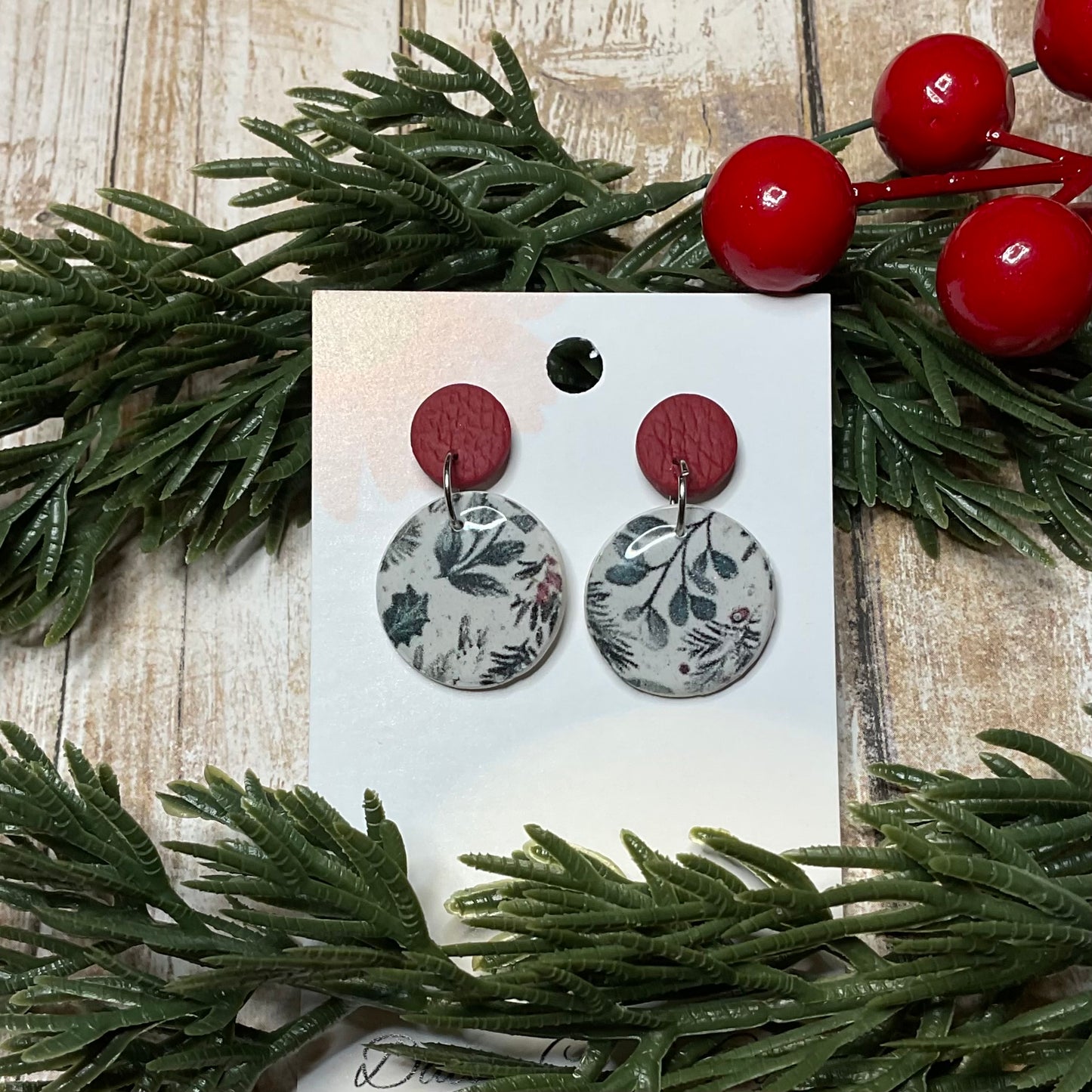 Christmas Greenery Dangles (small)