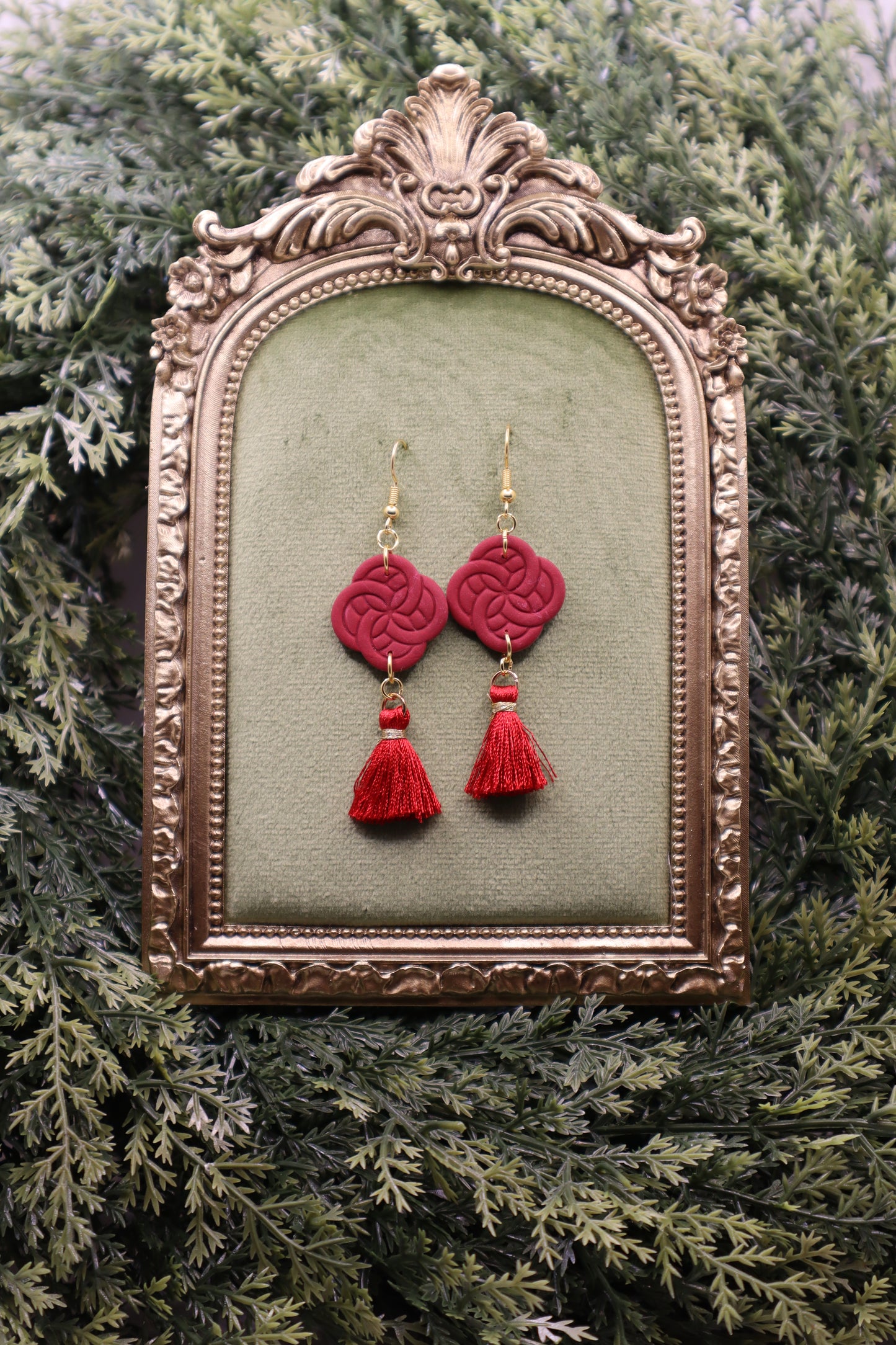 Celtic Dangle Tassel Earring