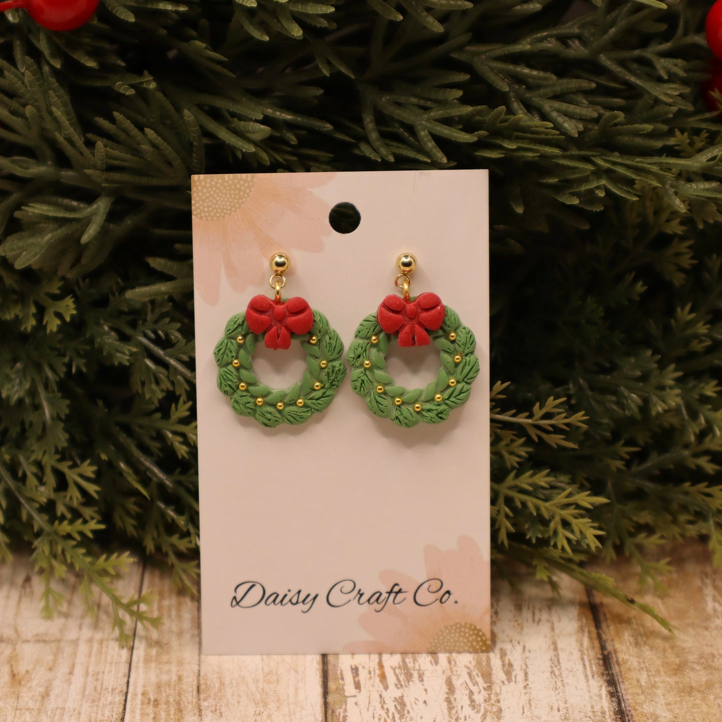 Christmas Wreath Dangles