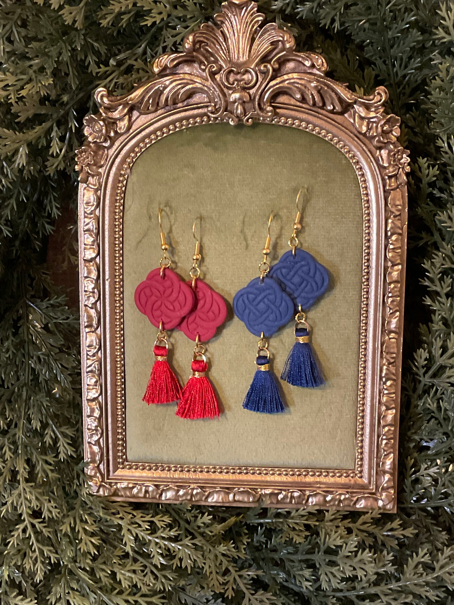 Celtic Dangle Tassel Earring