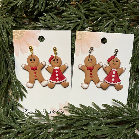 Gingerbread Couple Dangle Earrings