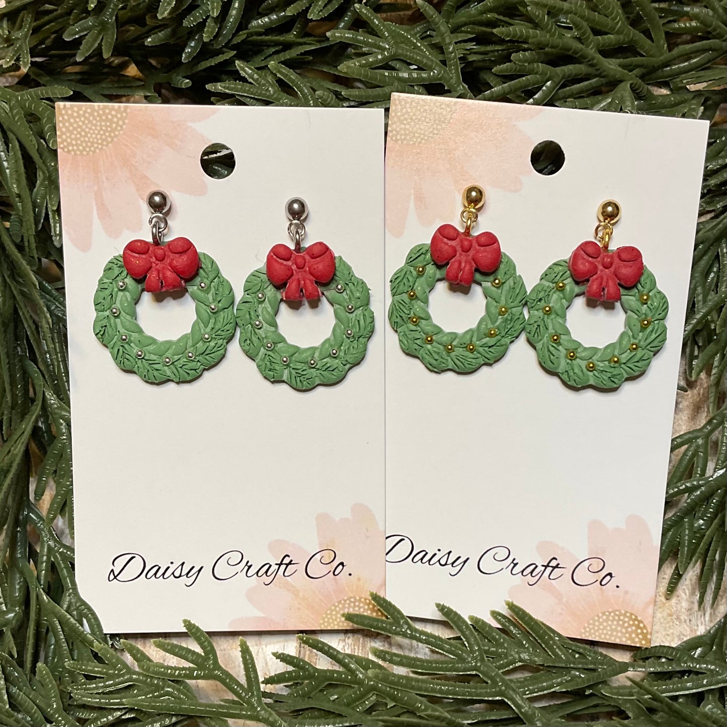 Christmas Wreath Dangles