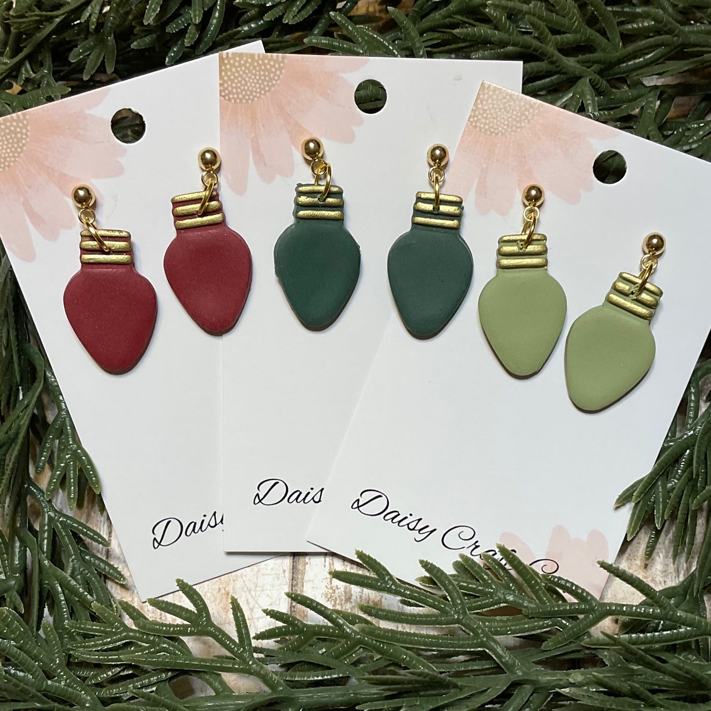 Christmas Light Dangle Earrings