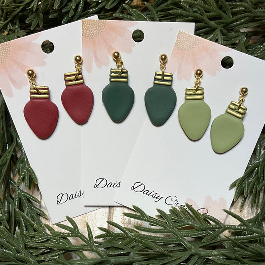 Christmas Light Dangle Earrings